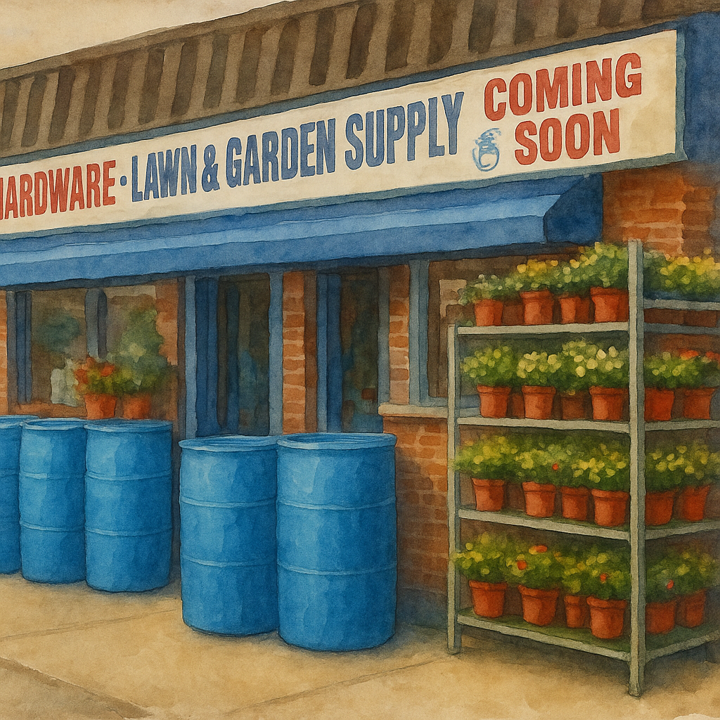 SBS Hardware storefront illustration